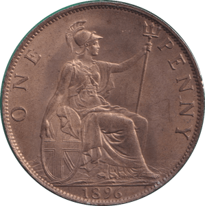 1896 PENNY ( UNC ) - PENNY - Cambridgeshire Coins