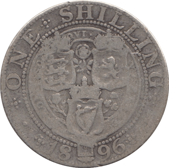 1896 SHILLING ( FINE ) - SHILLING - Cambridgeshire Coins