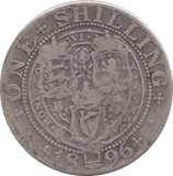 1896 SHILLING ( FINE ) - SHILLING - Cambridgeshire Coins