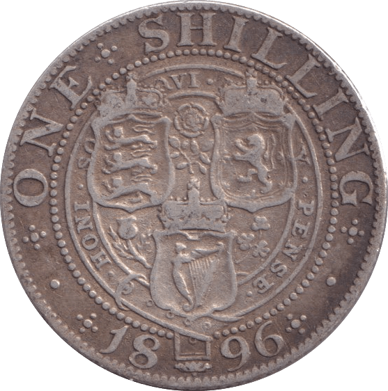 1896 SHILLING ( FINE ) - SHILLING - Cambridgeshire Coins