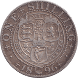 1896 SHILLING ( FINE ) - SHILLING - Cambridgeshire Coins