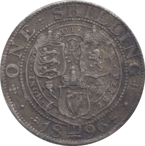 1896 SHILLING ( FINE ) - SHILLING - Cambridgeshire Coins