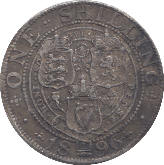 1896 SHILLING ( FINE ) - SHILLING - Cambridgeshire Coins