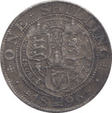 1896 SHILLING ( FINE ) - SHILLING - Cambridgeshire Coins
