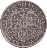1896 SHILLING ( GF ) 3 - SHILLING - Cambridgeshire Coins