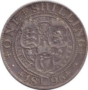 1896 SHILLING ( GVF ) 4 - SHILLING - Cambridgeshire Coins