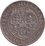 1896 SHILLING ( GVF ) 4 - SHILLING - Cambridgeshire Coins
