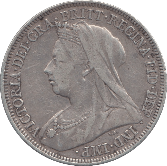 1896 SHILLING ( GVF ) - Shilling - Cambridgeshire Coins