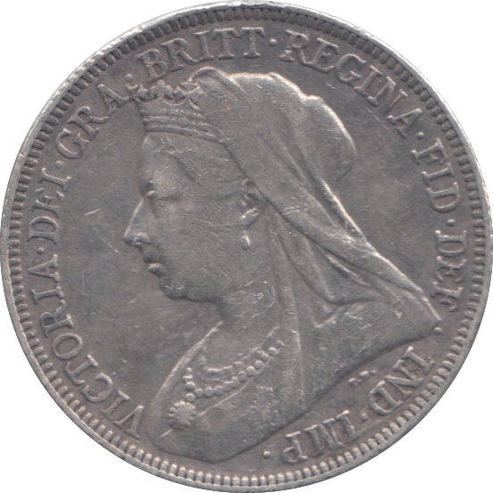 1896 SHILLING ( GVF ) - SHILLING - Cambridgeshire Coins