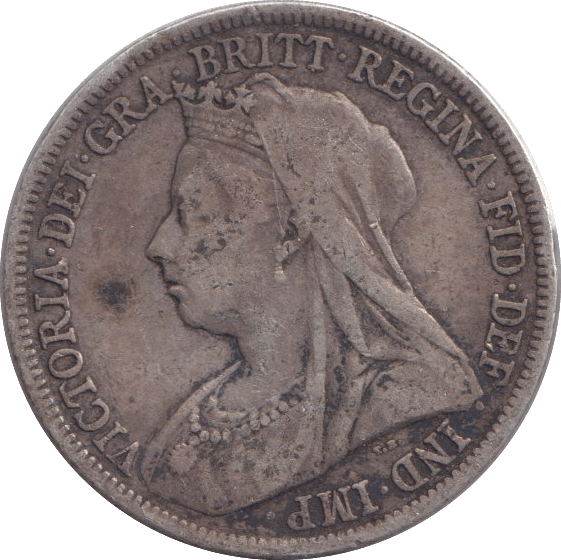 1896 SHILLING ( GVF ) - SHILLING - Cambridgeshire Coins