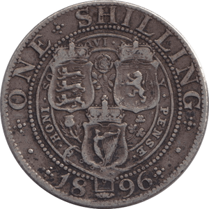 1896 SHILLING ( GVF ) - SHILLING - Cambridgeshire Coins