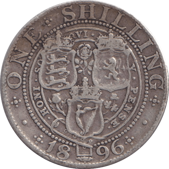 1896 SHILLING ( NF ) - SHILLING - Cambridgeshire Coins