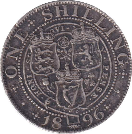 1896 SHILLING (VF) - SHILLING - Cambridgeshire Coins