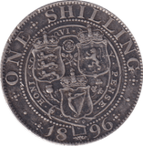 1896 SHILLING (VF) - SHILLING - Cambridgeshire Coins