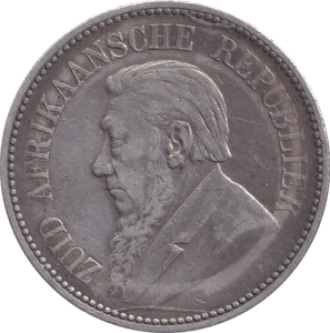 1896 SILVER 2 1/2 SHILLING SOUTH AFRICA - SILVER WORLD COINS - Cambridgeshire Coins