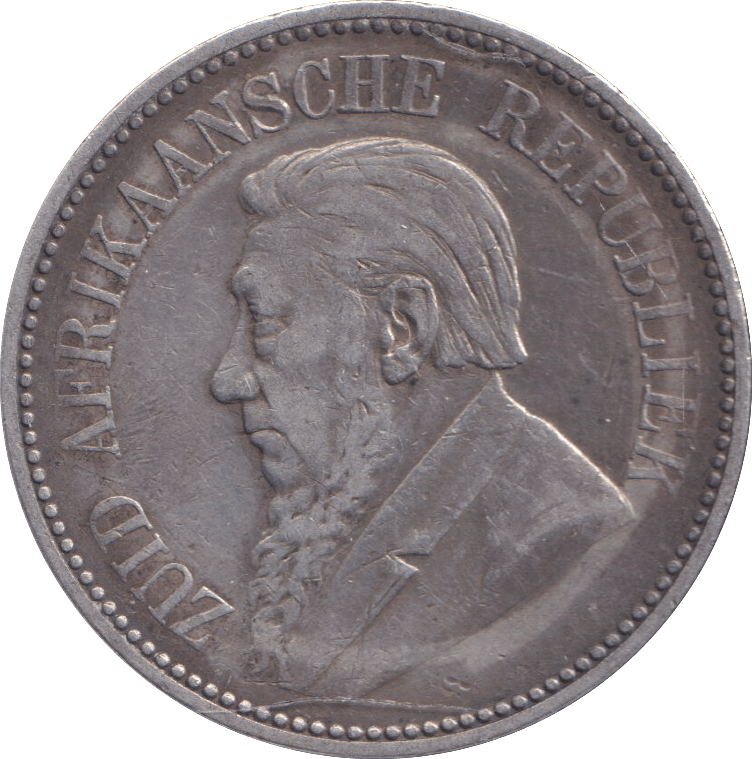 1896 SILVER 2 1/2 SHILLING SOUTH AFRICA - SILVER WORLD COINS - Cambridgeshire Coins