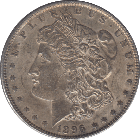 1896 SILVER DOLLAR USA - SILVER WORLD COINS - Cambridgeshire Coins