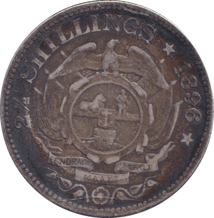 1896 SILVER HALFCROWN SOUTH AFRICA - SILVER WORLD COINS - Cambridgeshire Coins