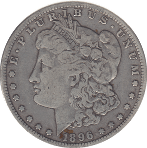 1896 SILVER MORGAN DOLLAR USA NEW ORLEANS - SILVER WORLD COINS - Cambridgeshire Coins