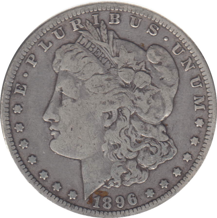 1896 SILVER MORGAN DOLLAR USA NEW ORLEANS - SILVER WORLD COINS - Cambridgeshire Coins
