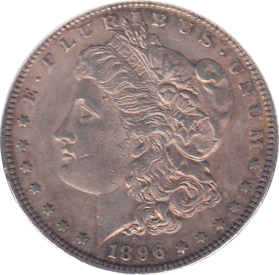 1896 SILVER MORGAN DOLLAR USA PHILADELPHIA MINT 3 - SILVER WORLD COINS - Cambridgeshire Coins