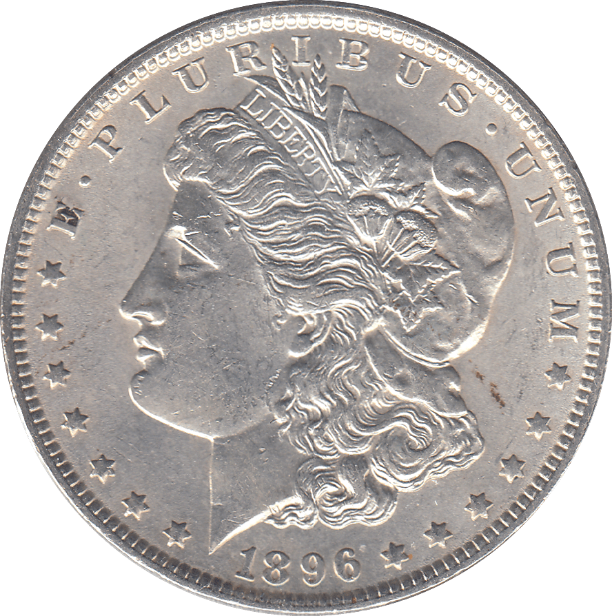 1896 SILVER MORGAN DOLLAR USA PHILADELPHIA MINT 4 - SILVER WORLD COINS - Cambridgeshire Coins