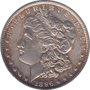 1896 SILVER MORGAN DOLLAR USA PHILADELPHIA MINT 5 - SILVER WORLD COINS - Cambridgeshire Coins