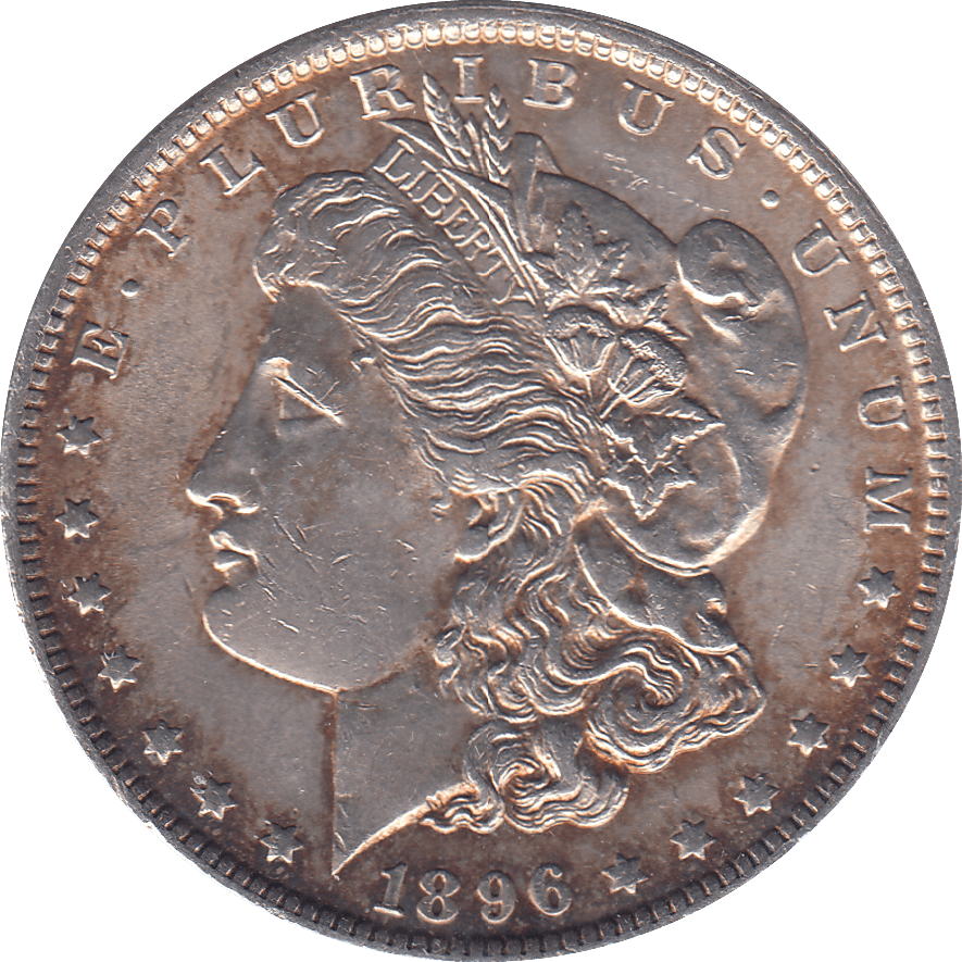 1896 SILVER MORGAN DOLLAR USA PHILADELPHIA MINT 5 - SILVER WORLD COINS - Cambridgeshire Coins