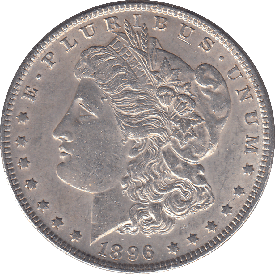 1896 SILVER MORGAN DOLLAR USA PHILADELPHIA MINT 6 - SILVER WORLD COINS - Cambridgeshire Coins