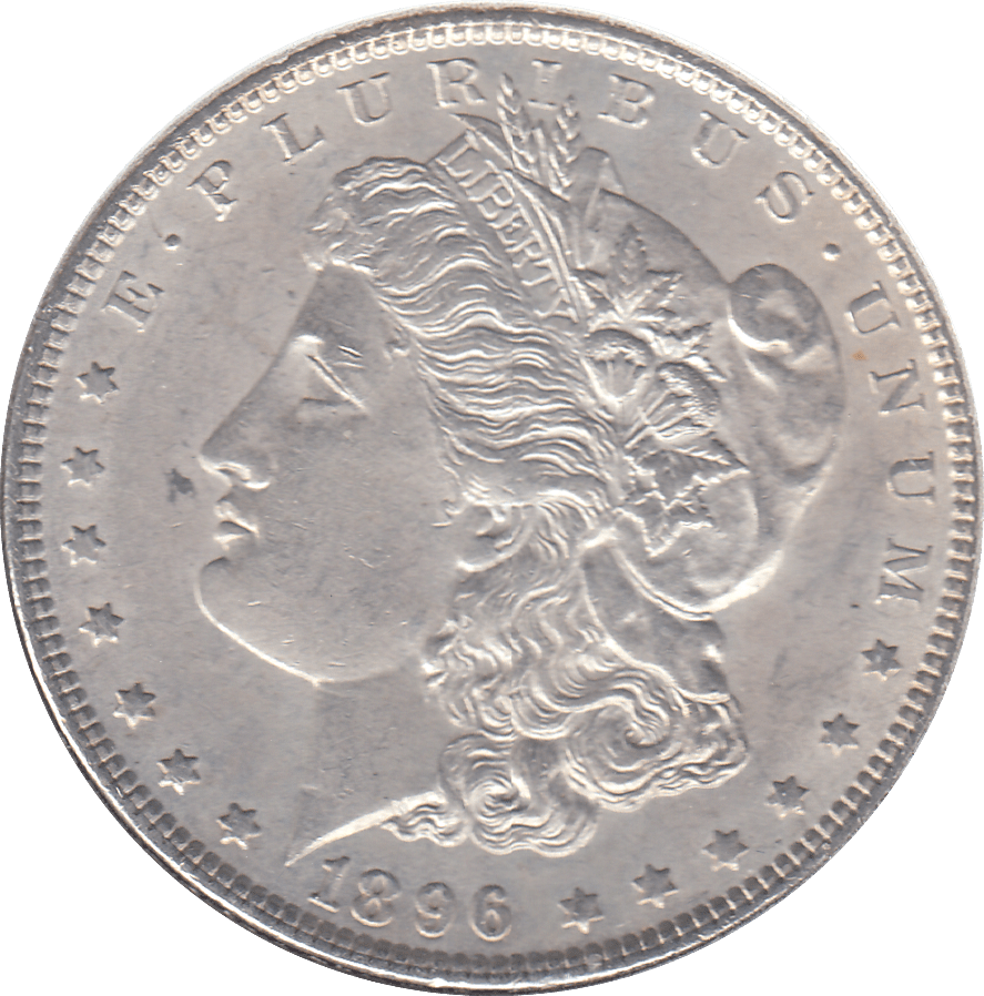 1896 SILVER MORGAN DOLLAR USA PHILADELPHIA MINT 8 - SILVER WORLD COINS - Cambridgeshire Coins