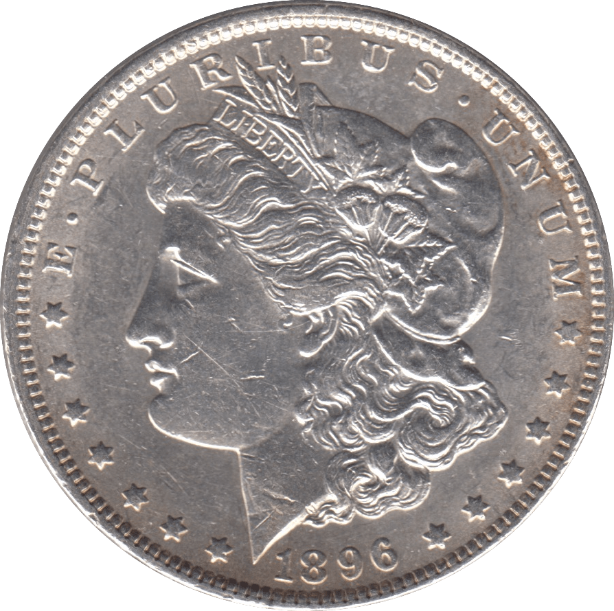 1896 SILVER MORGAN DOLLAR USA PHILADELPHIA MINT - SILVER WORLD COINS - Cambridgeshire Coins