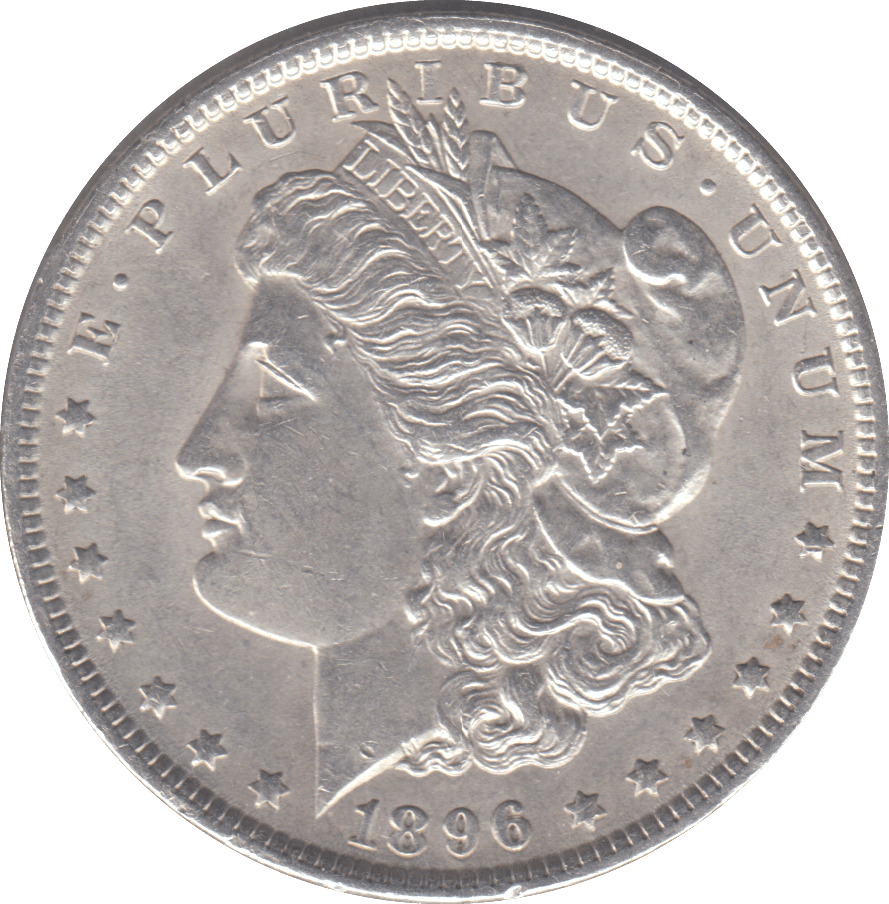 1896 SILVER MORGAN DOLLAR USA - SILVER WORLD COINS - Cambridgeshire Coins