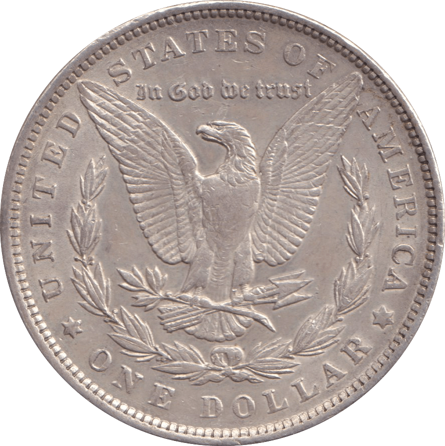 1896 SILVER MORGAN DOLLAR USA - WORLD COINS - Cambridgeshire Coins