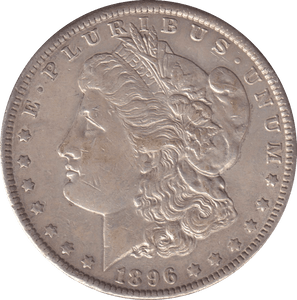 1896 SILVER MORGAN DOLLAR USA - WORLD COINS - Cambridgeshire Coins