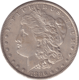 1896 SILVER MORGAN DOLLAR USA - WORLD COINS - Cambridgeshire Coins