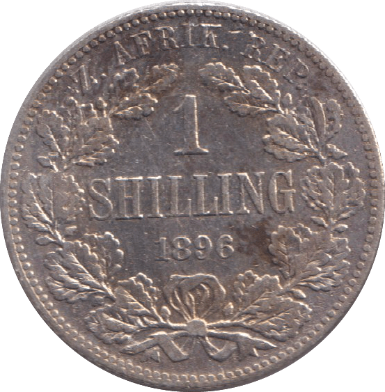 1896 SILVER SHILLING SOUTH AFRICA - SILVER WORLD COINS - Cambridgeshire Coins