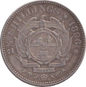 1896 SILVER SOUTH AFRICA HALF CROWN - SILVER WORLD COINS - Cambridgeshire Coins