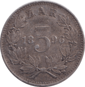1896 SILVER THREEPENCE SOUTH AFRICA - SILVER WORLD COINS - Cambridgeshire Coins