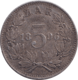 1896 SILVER THREEPENCE SOUTH AFRICA - SILVER WORLD COINS - Cambridgeshire Coins