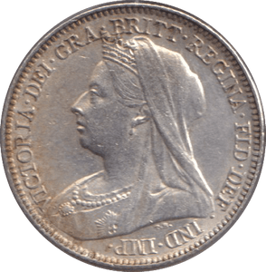 1896 SIXPENCE ( EF ) - SIXPENCE - Cambridgeshire Coins