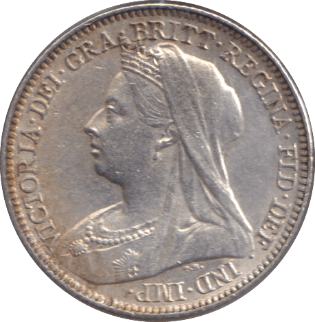 1896 SIXPENCE ( EF ) - SIXPENCE - Cambridgeshire Coins