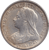 1896 SIXPENCE ( EF ) - SIXPENCE - Cambridgeshire Coins