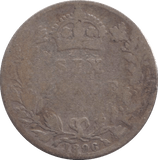 1896 SIXPENCE ( FAIR ) - SIXPENCE - Cambridgeshire Coins