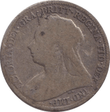 1896 SIXPENCE ( FAIR ) - SIXPENCE - Cambridgeshire Coins