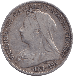 1896 SIXPENCE ( FINE ) - SIXPENCE - Cambridgeshire Coins