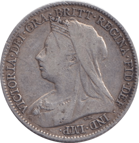1896 SIXPENCE ( FINE ) - SIXPENCE - Cambridgeshire Coins