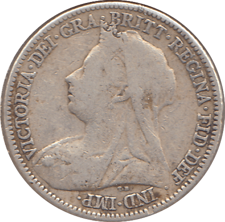 1896 SIXPENCE ( FINE ) - SIXPENCE - Cambridgeshire Coins