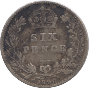 1896 SIXPENCE ( GF ) - Sixpence - Cambridgeshire Coins