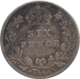 1896 SIXPENCE ( GF ) - Sixpence - Cambridgeshire Coins