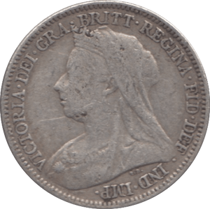 1896 SIXPENCE ( NF ) - SIXPENCE - Cambridgeshire Coins